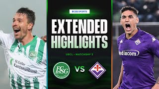 St. Gallen vs. Fiorentina: Extended Highlights | UECL League Phase MD 2 | CBS Sports Golazo