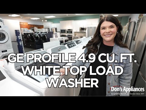 GE Profile 4.9 Cu. Ft. White Top Load Washer