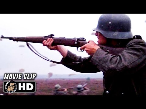 Paratrooper Scene | A BRIDGE TOO FAR (1977) Movie CLIP HD