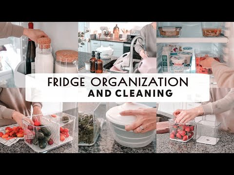 Fridge organization and cleaning | CLEAN and ORGANIZE WITH ME | Silent Vlog