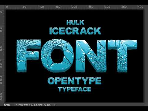 Hulk Icecrack Font