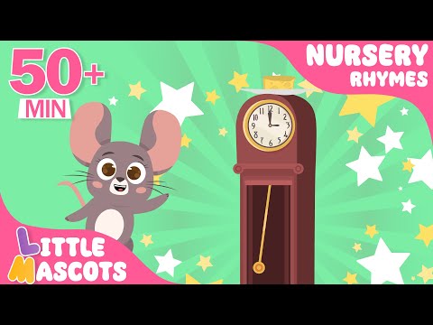 Hickory Dickory Dock ✨ | Animals Songs + more | Little Mascots Nursery Rhymes & Kids Songs