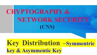 Symmetric Key Distribution Using Symmetric & Asymmetric Encryption in Cryptography #cns #jntuh #feed