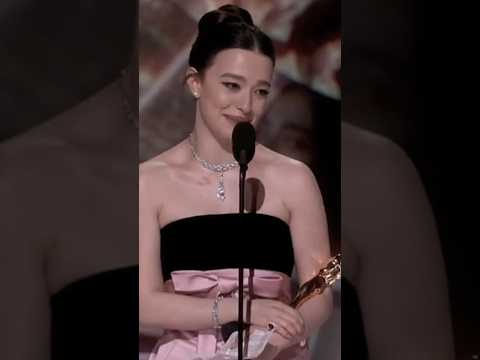 MIKEY MADISON ACCEPTANCE SPEECH #anora #oscarwinner #bestpicture #bestactress