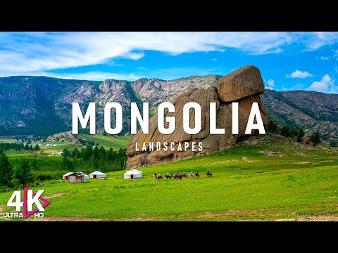 Mongolia 4K Relaxation Film - Peaceful Relaxing Music - Nature 4K Video UltraHD