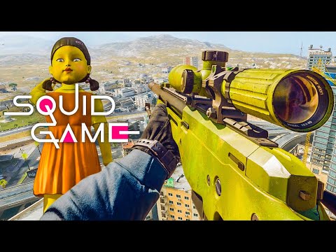 CALL OF DUTY: WARZONE SQUID GAMES SNIPER GAMEPLAY! (NO COMMENTARY)