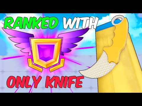 KNIFE ONLY In Roblox Rivals *RANKED*