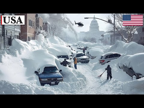 Extreme Blizzard Hits USA - Homes & Cars Buried Under Mountains of Snow! – Homeless Crisis Explodes