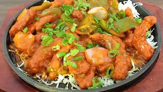 Luscious ! crispy chicken sizzler |Starter recipe crispy chicken | quick sizzler for christmas