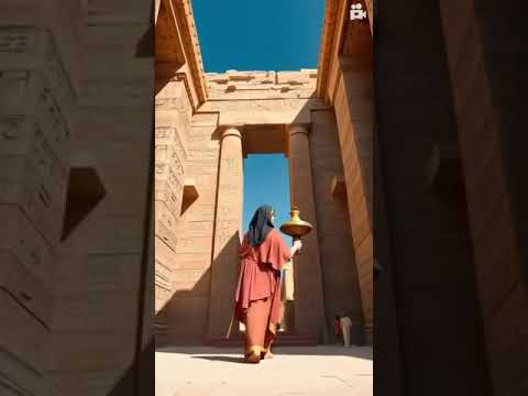 "An artistic depiction of Abu Simbel temple as it looked in ancient times