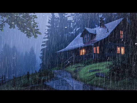 Fall Asleep With The Soothing Sounds Of Rain And Thunder | ASMR, Medition, RELAX with Rain Sounds