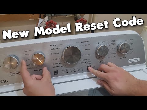 How to Reset or Recalibrate a New Style Maytag Top Load Washing Machine (2022-Current)