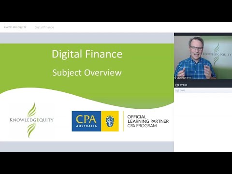 CPA Digital Finance -  Subject Overview