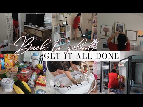 Get it all done with me! Back to school edition! Small house clean with me !