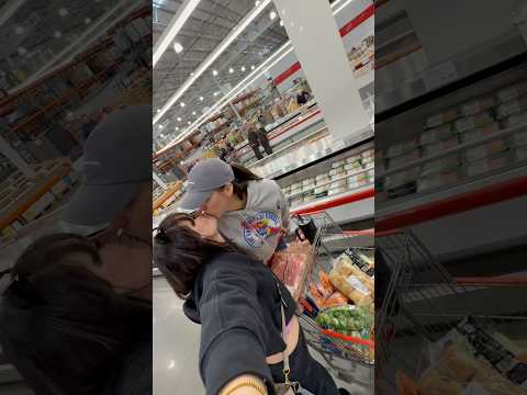 Just 2 girlys at Costco 🌈👯‍♀️ #wlw #twomoms #lesbiancouple #shoppinghaul #costcohaul #mealprep