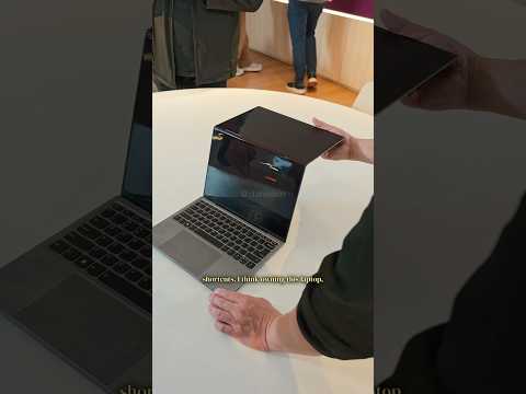 This laptop flips open from 13 inches to 18 inches!