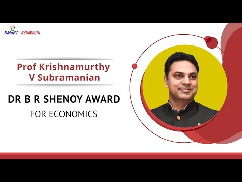 Dr B R Shenoy Award For Economics - Prof K V Subramanian l SMaRT - Swarajya Awards, PLF 2023