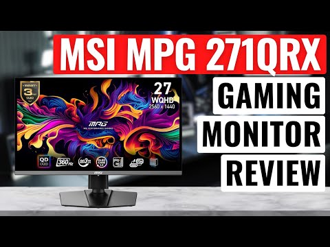 MSI MPG 271QRX 1440p 27 Inch OLED Gaming Monitor Review 2025