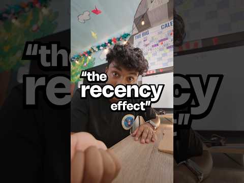 The Recency Effect: Judging an experience based only how it ended #psychology #funfact #business