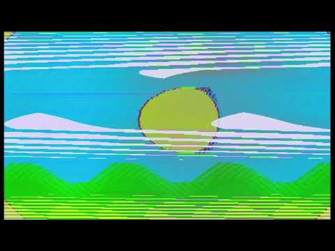 Landscape Painted with Video Synth volts and waveforms