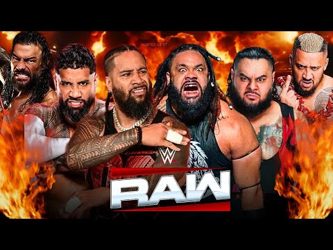 Team Roman Reigns vs Team Solo Sikoa WWE Raw Netflix Tag Team Tribal Combat - FULL MATCH