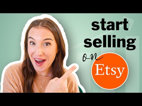 START SELLING ON ETSY in 5 easy steps 💰 (Etsy shop for beginners tutorial 2024)