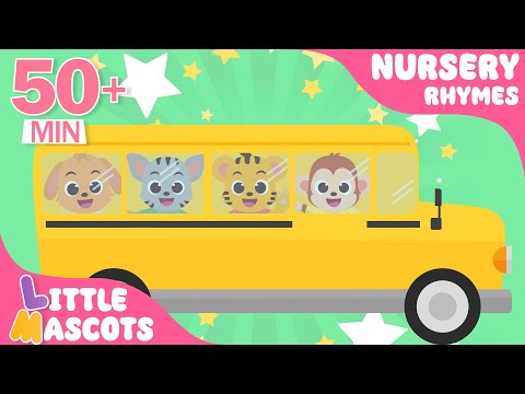 Beep Beep!! Wheels on The Bus 🚌| Compilation For Kids | Little Mascots Nursery Rhymes & Kids Songs