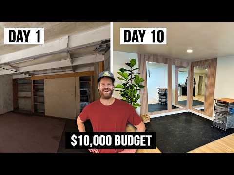 AMAZING DIY Basement Renovation ($10,000 Budget)