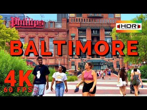 Beautiful Day in Baltimore Maryland 4K HDR