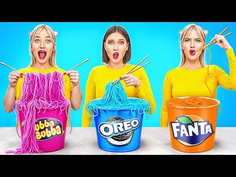 AMAZING COLOR FOOD CHALLENGES! What is Your Favorite Team? by 123 GO!