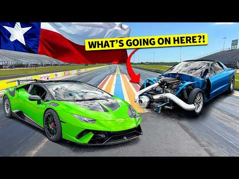 1700hp Texas Speed Trans Am Drag Races 1500hp Twin Turbo Lamborghini