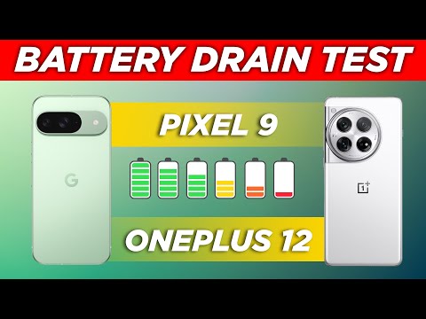 Pixel 9 vs OnePlus 12 Battery Drain Test | Shocking Results! 🤯