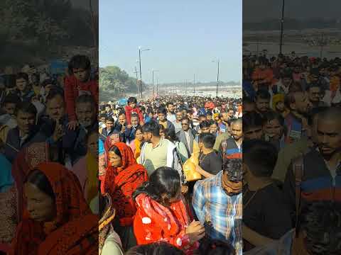 Mahakumbh Prayagraj crowd #sanatan