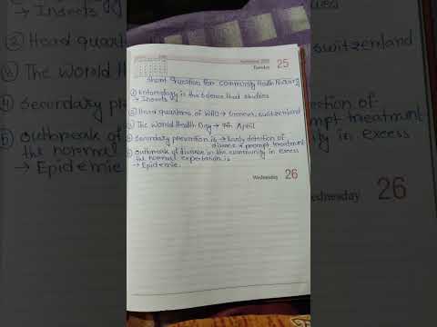 Short questions for Community Health Nursing #reels #shortvideo #viralvideo #gnmnursing