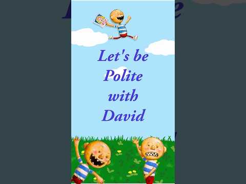 No David | David Classroom Rules | Polite Words #childrensbooks #homeschool #kidsbookreading #read