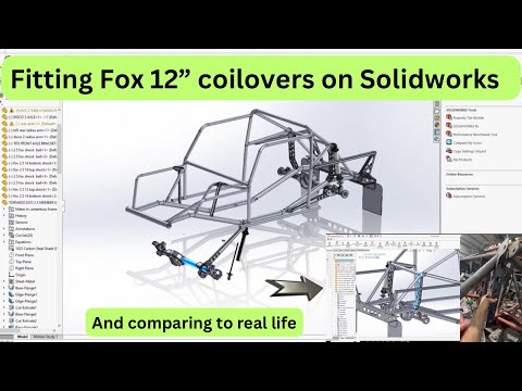 SolidWorks Fox Coil-over limits on Tornado space frame