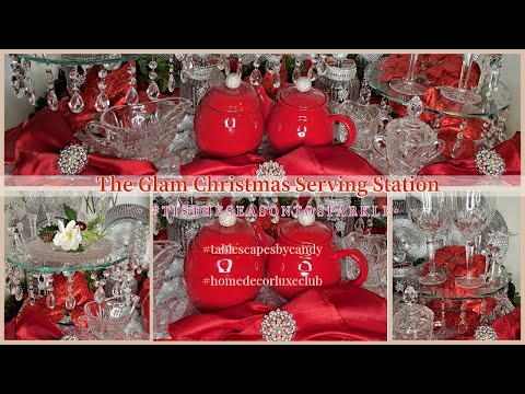 The Crystal and Diamond Tablescape | 2023 Christmas Home Décor Ideas | Home Décor Luxe Club