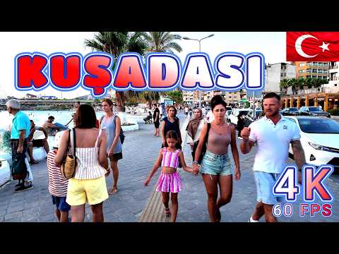 Beautiful Sunset Walk in Kusadasi Part 3/3 Aydin Turkiye 4K