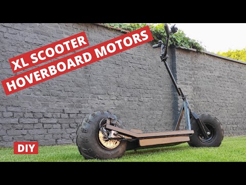 Homemade powerful 2WD electric scooter with ATV wheels