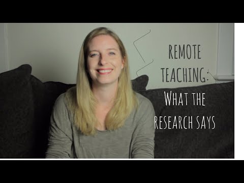 Remote Teaching | What the Research Says