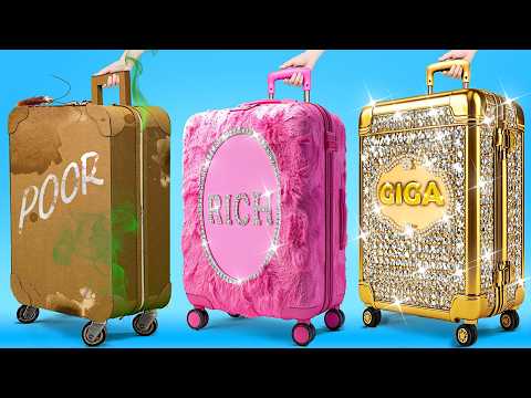 NEW 123GO! Rich Vs Poor Parents On Vacation! Cheap Travel Crafts Vs Expensive Gadgets