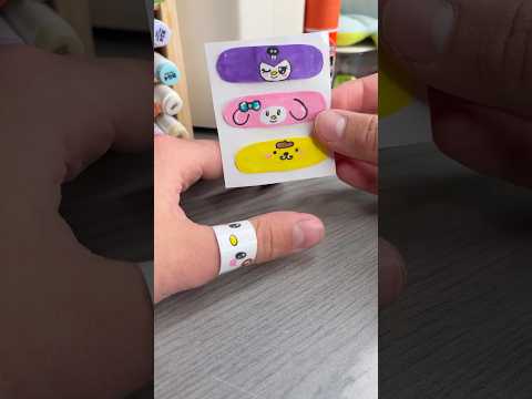 ✨Cute diy mini band-Aids!? #sanrio #papercraft #cutecrafts #diy #thingstodo #cute ￼