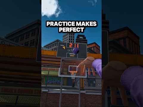 Practice = Perfect #gorillatag #gtag #gymclassvr #basketball #vr #nba2k23 #2k #nba #funny #shorts