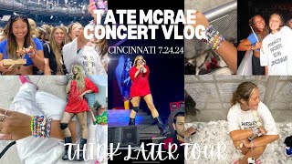 TATE MCRAE CONCERT VLOG | Cincinnati 7.24.24