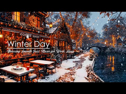 Soft Jazz Music at a Quiet Winter Cafe ❄️ Gentle Jazz Instrumental for a Relaxing Mood ~ Winter Jazz