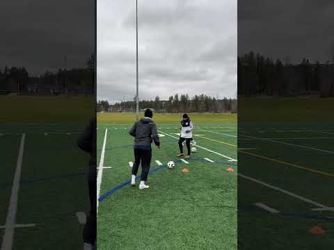 Try This Shooting Drill ☄️⚽️ #soccer #football #shorts