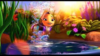 🐟 The Little Fish in the Pond – A Fun and Peaceful Kids' Poem! 🎶 #nurseryrhymes #kidssongs #kids