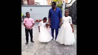 Mercy Johnson's husband and their kids #shorts