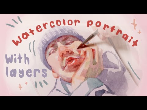 How to mix colors | Watercolor Portrait Painting | Paint and chat