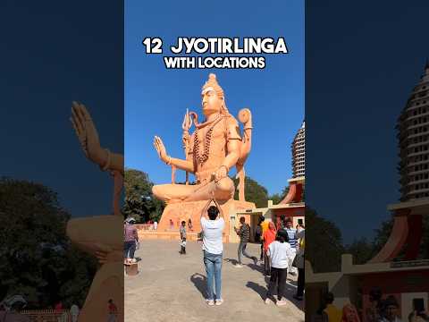 The 12 Jyotirlinga's with location: A Spiritual Journey Through India's Sacred Shiva Temples#shorts